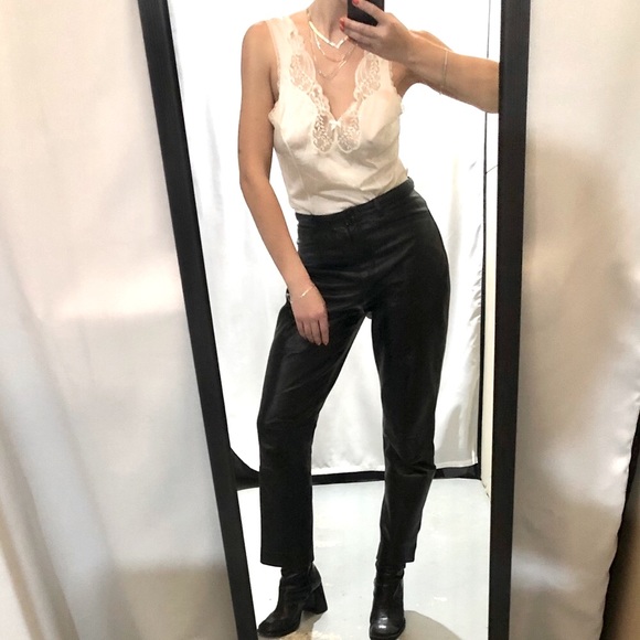 Beige Lace Slip Tank - Picture 2 of 3